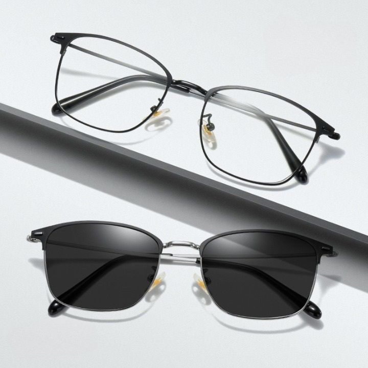 Очки фотохромные металлические с защитой от синего света L9187