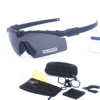 Safety shockproof tactical goggles +3 caps 战术-3.0套装