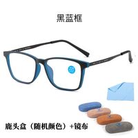 TR90 glasses for reading with case, with Blue ray cut, diopters from 0.00 to +4.00, PD62-64, KY9912