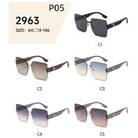 Polarized metal + TR90 sunglasses with nylon lenses P05KY 2963