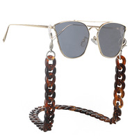 Acrylic non-slip chain, thick concave shape, for glasses and masks GL288-1