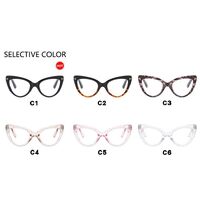 Plastic glasses with blue light protection for women 97398-5118-68224-PN