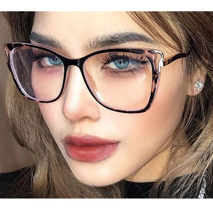 Оправа для очков комбинированная (металл + TR90) с защитой от синего света, с флексом FA87056