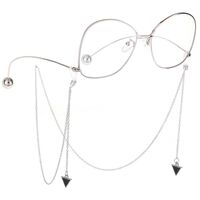 Metal non-slip chain, with triangle pendant, for glasses and masks GL454