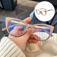 Reading PC plastic + metal glasses with Blue Ray Cut protection for women KY8083, diopters from 0.00 to +4.00