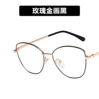 Metal glasses with blue light protection for women 35049-PN