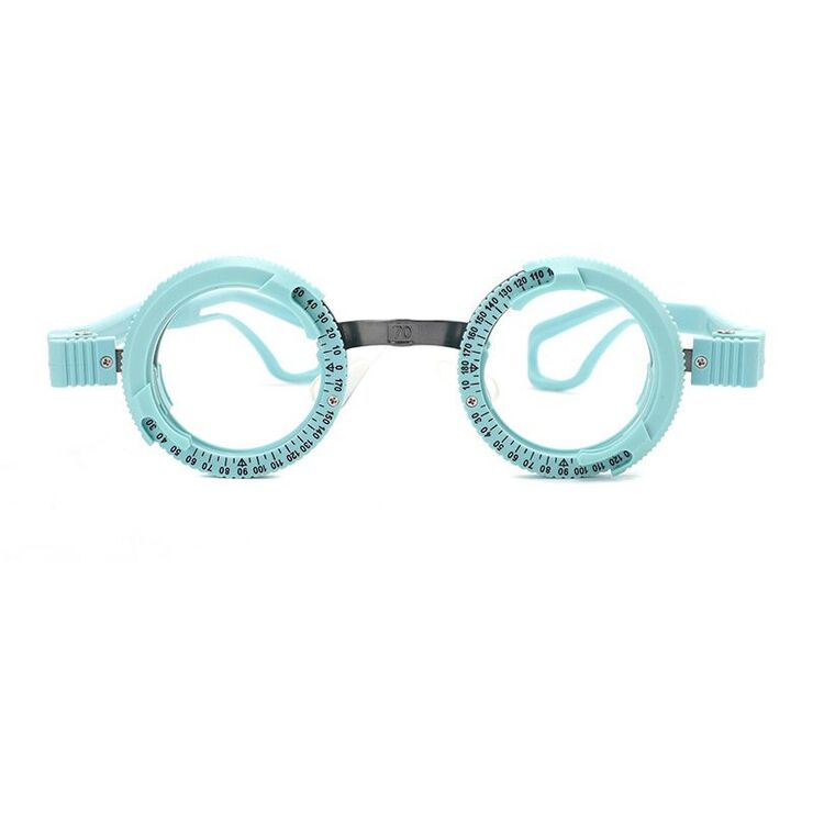 Trial aluminum-magnesium frame for selecting glasses, with a distance of 52 to 72 mm PJ064