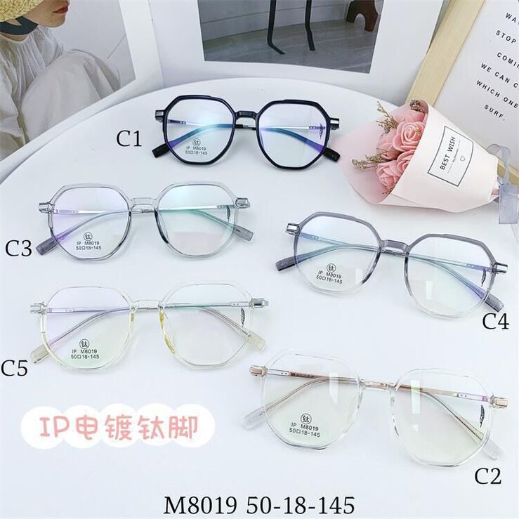 Hybrid frame, titanium alloy + TR90 SANTA M8019