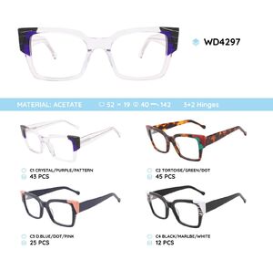 Plastic acetate eyeglasses frame for women WD4297