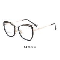 Combined frame (metal + TR90) or glasses with blue light protection, with spring hinges FA87180