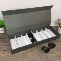 Планшет настольный для демонстрации оправ и очков на 9 мест с крышкой на магните 0208 (I-1-3, AQ009)