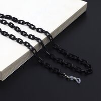 Acrylic non-slip chain, concave shape, for glasses and masks GB034