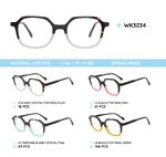 Acetate plastic frames for kids, with spring hinges WK3034