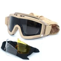 Safety shockproof tactical goggles +3 caps 蝗虫001