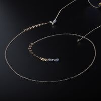 Metal non-slip chain, with cooper bead, for glasses and masks GL969