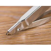 Stainless steel tweezers with magnifying glass 18143