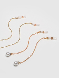 Цепочка для очков с жемчугом, комплект из двух штук GM040