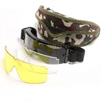 Safety shockproof tactical goggles +3 caps 战术-X800-迷彩套装