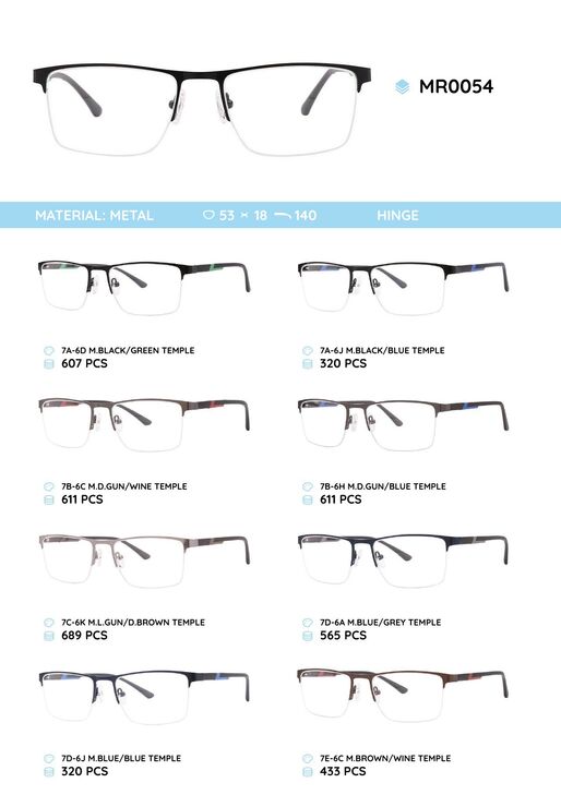 Nylor metal frame with TR-90 temples MR0054