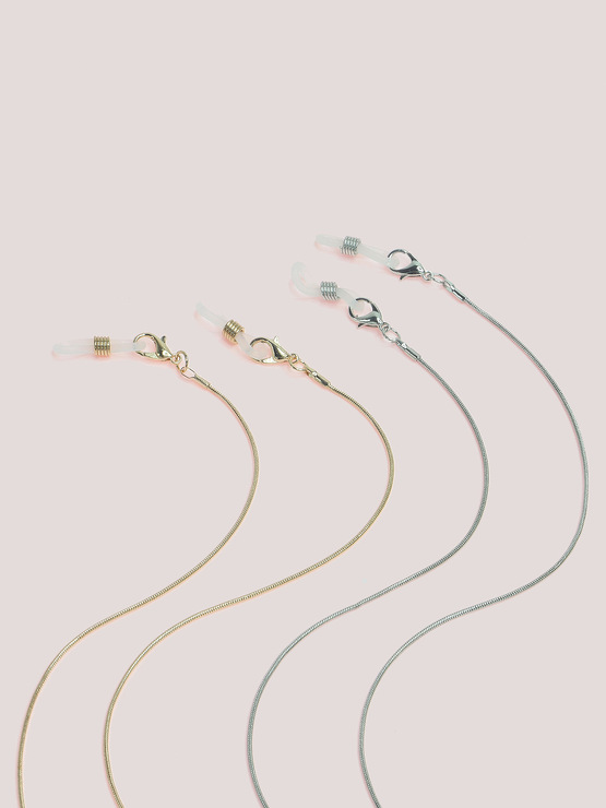 Модная разноцветная цепочка для очков из рисовых бусин с кружевными бантами GM043