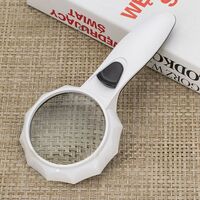 Magnifier with universal backlight, magnifying glass with handle 600556H-XX, diameter: 70 mm, magnification: 4X