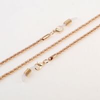 Gold-colored metal non-slip chain, for glasses and masks GL1011
