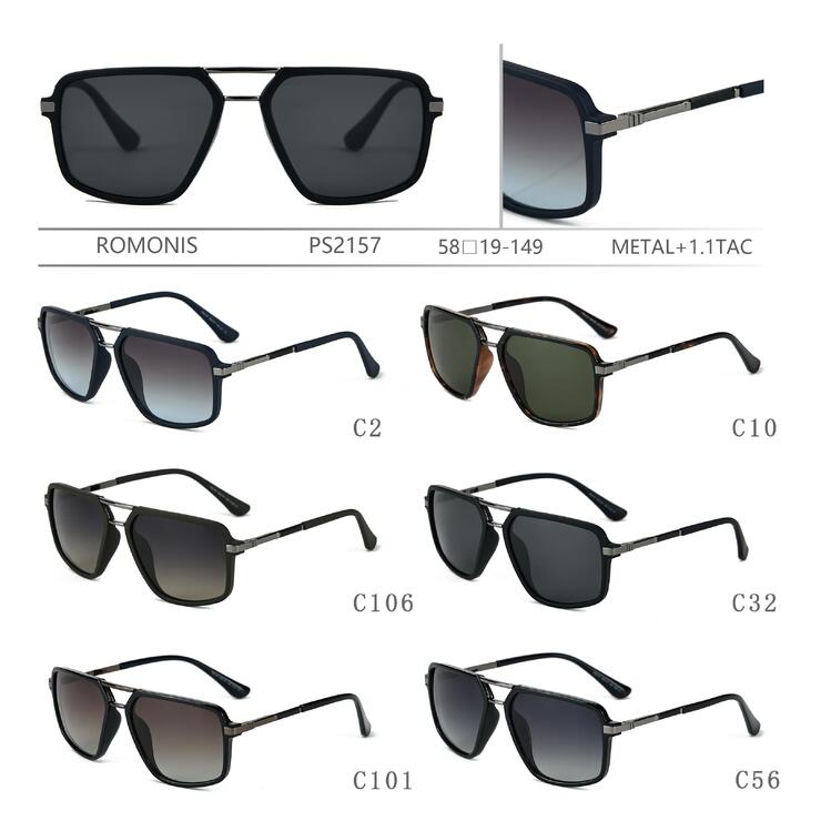 Polarized metal sunglasses for men Romonis PS2157-R
