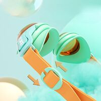 Swimming waterproof anti-fog goggles for kids (3-14 years), SC13-YU