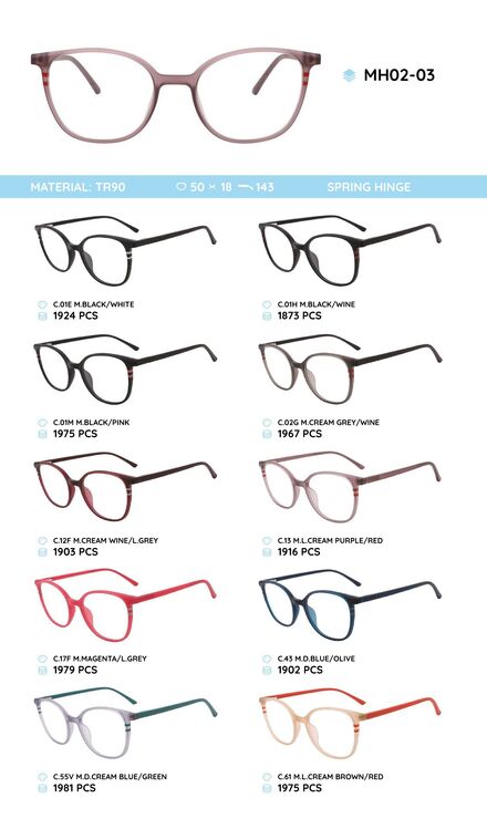 TR-90 plastic frames MH02-03