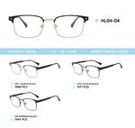 Металлическая оправа с дужками из материала TR-90 со встроенным флексом HL04-04