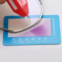 Flashlight-keychain with blue light transmittance test