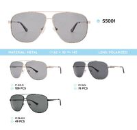 Metal frames polarized sunglasses S5001