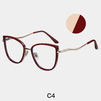 Оправа для очков комбинированная (металл + TR90) с защитой от синего света, с флексом FA7149