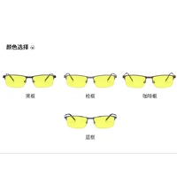 Photochromic nylor metal glasses with protection Blue Cut KY2057-2夜视变色