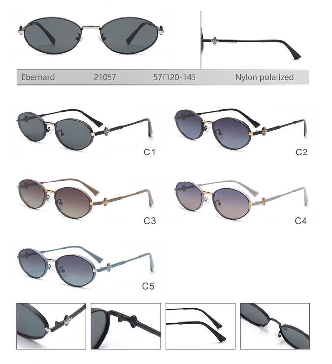 Polarized metal sunglasses with nylon lenses Eberhard EH21057