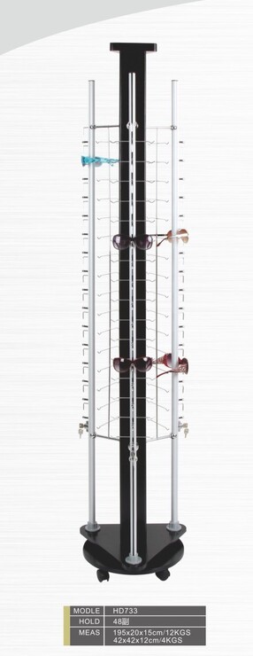 Стойка для очков напольная с замками на 48 места