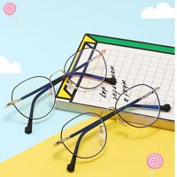 Metal glasses with blue light and UV protection for kids 9664-2-GT