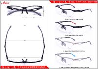 Оправа спортивная полуободковая пластиковая из материала TR90 Athlly A-3006 (скидки см. в таблице)