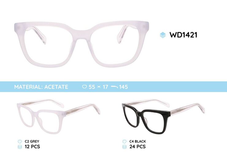 Plastic acetate eyeglasses frame for women WD1421