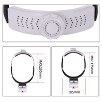 Лупа бинокулярная с подсветкой, увеличительное стекло с креплением на голову 82000J-XX, увеличение: 1Х, 1,5Х, 2Х, 2,5Х, 3,5Х