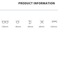 Metal Blue Block glasses with blue light protection FENQI F52022