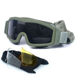 Safety shockproof tactical goggles +3 caps DXGS18