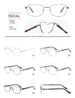 Metal frames for glasses with spring hinges Big City LF1608