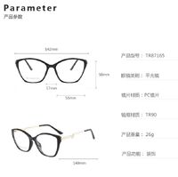 TR90 plastic frame or glasses with blue light protection, with spring hinges FA87165