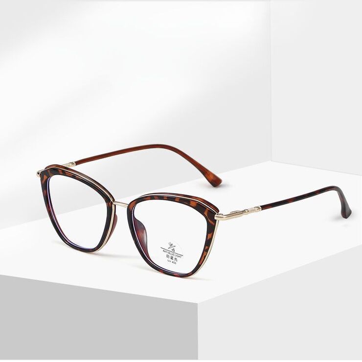 Оправа комбинированная (металл + TR90) с линзами Blue Ray Cut и флексами MAMO S11855