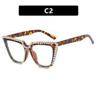 Plastic glasses with blue light protection and rhinestones for women 3362镶钻-PN