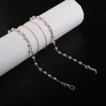 Metal non-slip chain, with pearl, for glasses and masks GL966