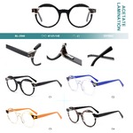Plastic frames for glasses, acetate lamination with spring hinges Big City BL-2844