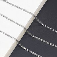 Steel-colored metal non-slip chain, for glasses and masks GS019