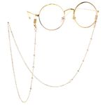 Metal non-slip chain, with pearls, for glasses and masks GL099-2